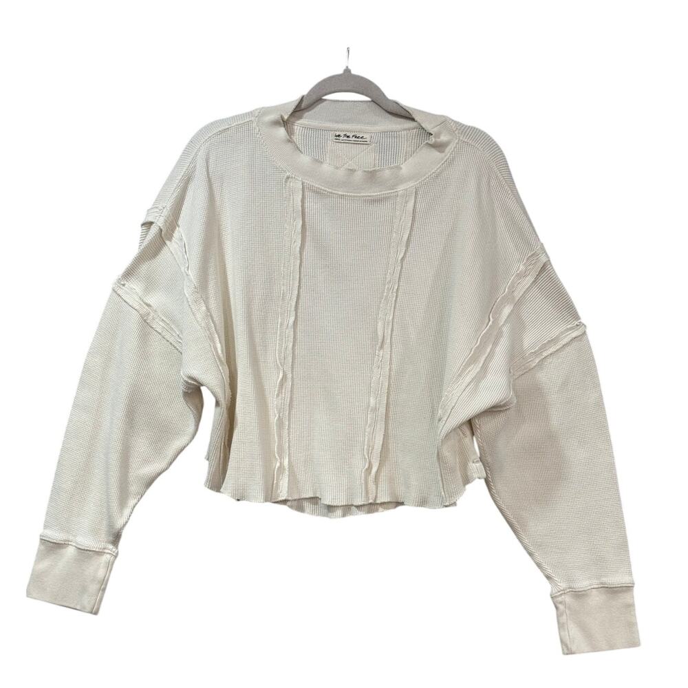 We The Free Microphone Drop Thermal OB1585966 Top Women Small Ivory Free People